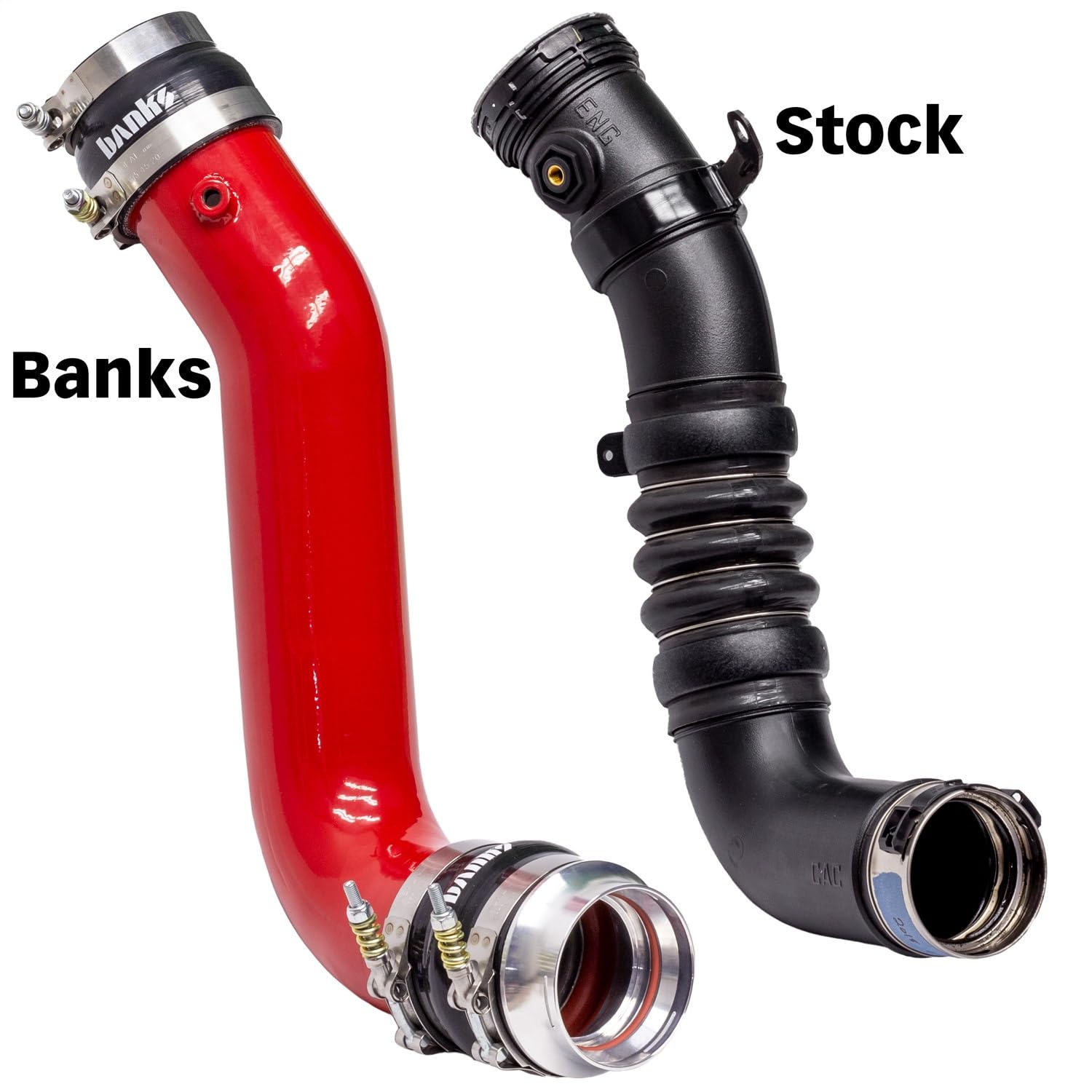 17-19 Chevy/GMC Banks Power 2500HD/3500HD Diesel 6.6L Boost Tube Upgrade Kit - Red (25999)