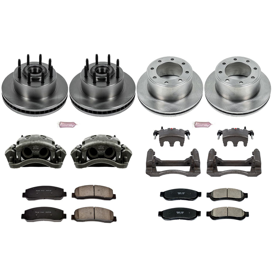 Power Stop KCOE5587 1-Click OE Replacement Brake Kit with Calipers For Ford F-350 Super Duty 2010 [Model Specific]