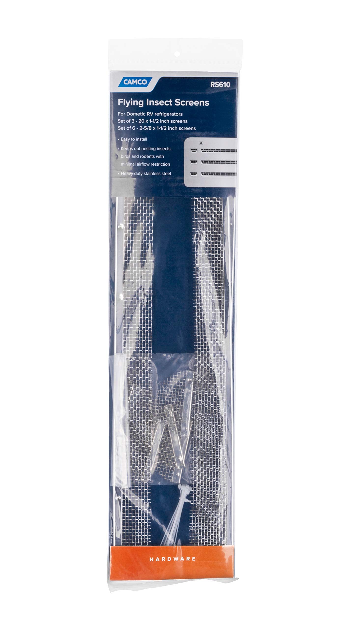Camco RS610 42158 Flying Insect Screens for Dometic RV Refrigerators