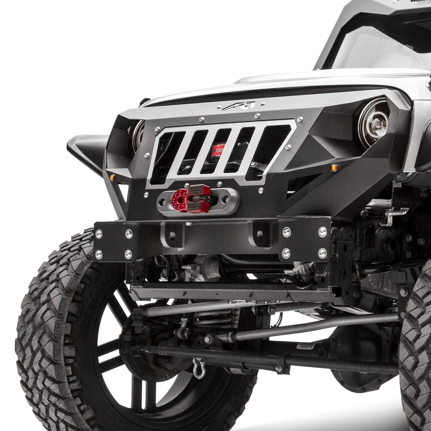 Fab Fours Wrangler Jk 07-18 Front Grumper Bare Steel