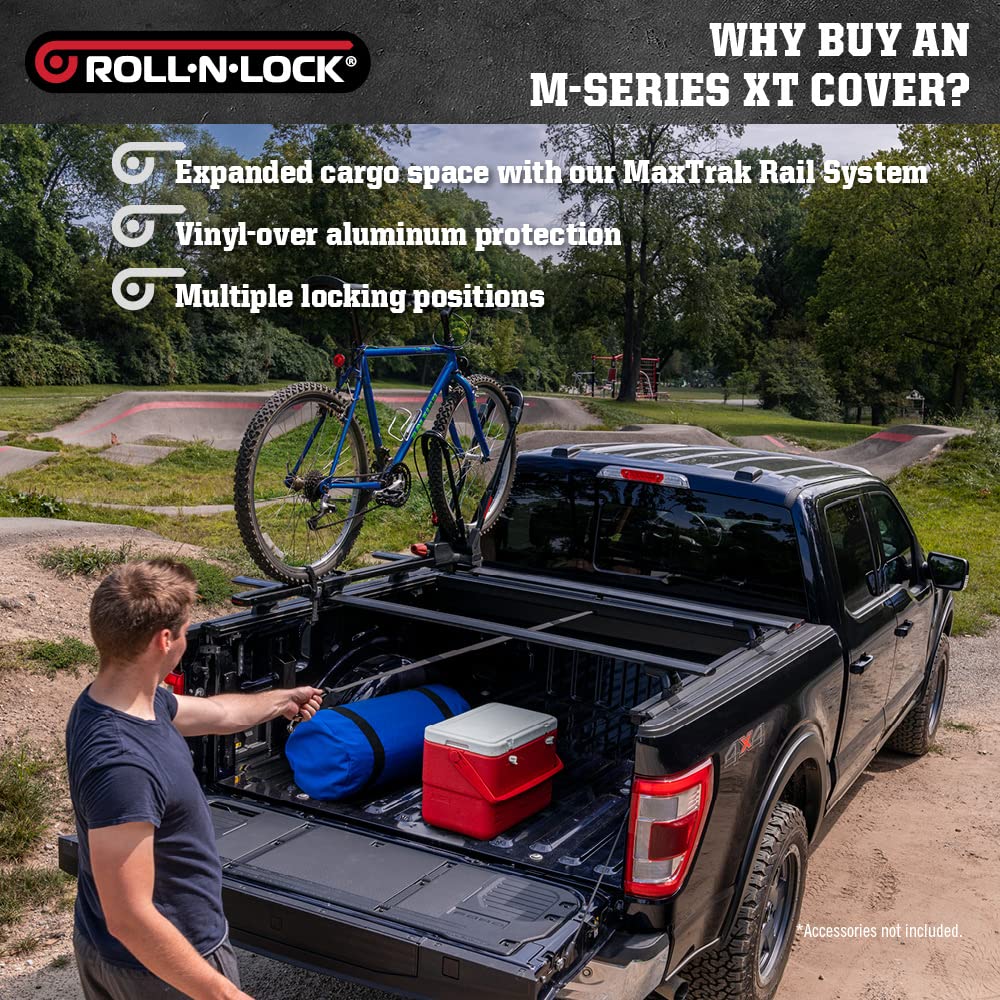 M-Series XT Roll N Lock Retractable Truck Bed Tonneau Cover | 576M-XT | Fits 2022 Toyota Tundra Ext Cab 6' 7" Bed (78.7")