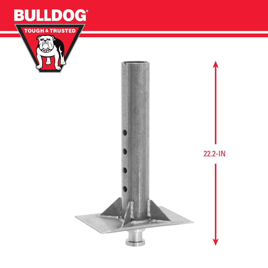 Gooseneck Bulldog 0289640300 Coupler, 2-5/16 Inch Diameter, 4 in. Diameter x 22.2 Inch Inner Tube Only, 25,000 lbs. Capacity, Round, Raw