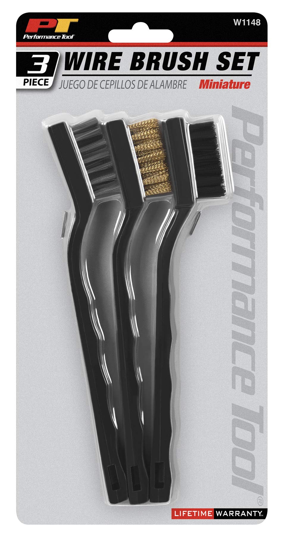 Miniature Brush Set Performance Tool W1148 Brass, Nylon and Stainless Steel