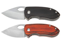 W9370 Performance Tool Hardwood Handled Pocket Knife with Clip Point Blades and Blade Lock Mechanism - Ideal for Mechanics, Campers, and Sportsmen (2 Pieces)
