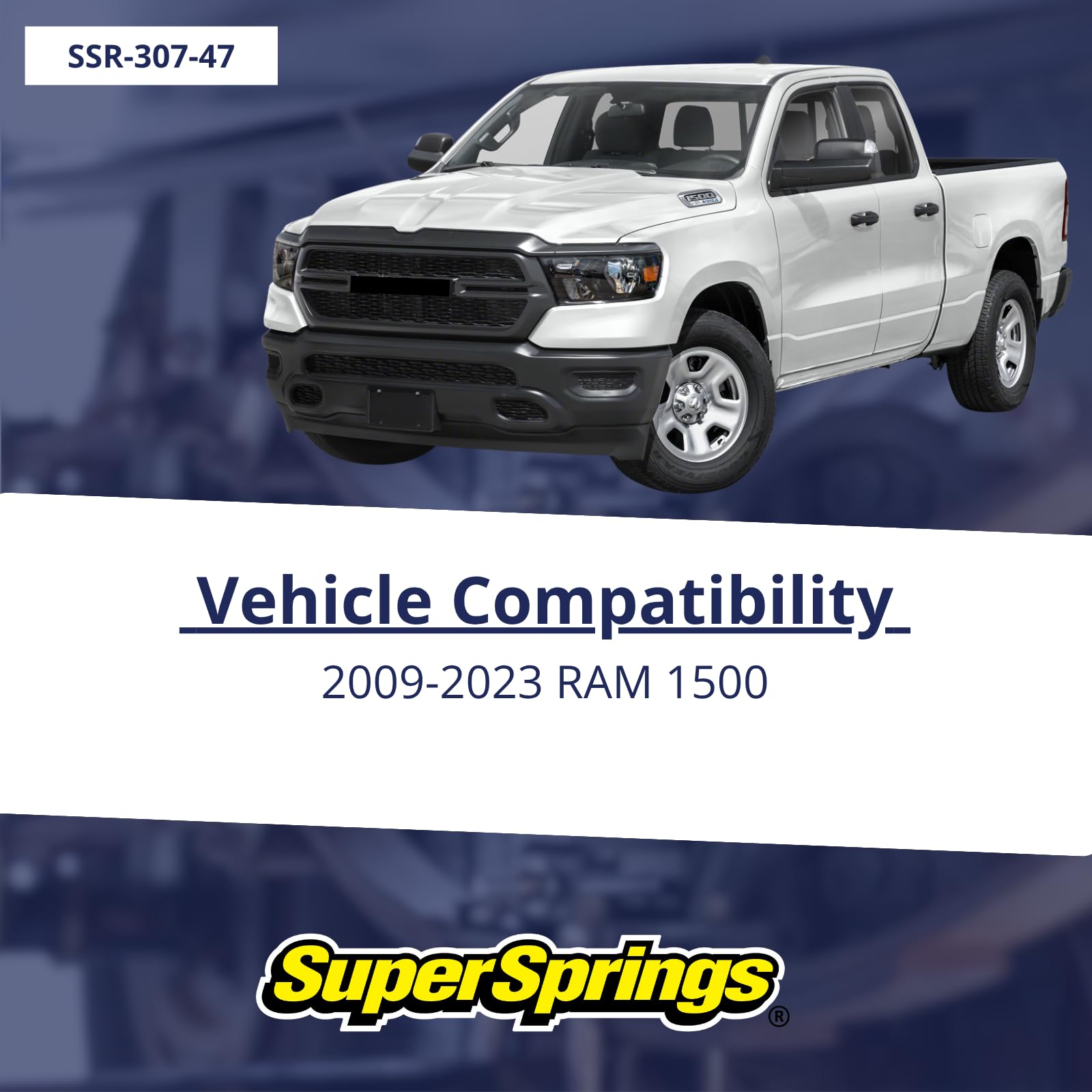 SSR-307-47 SuperSprings | Rear SumoSprings for Dodge RAM 1500, black