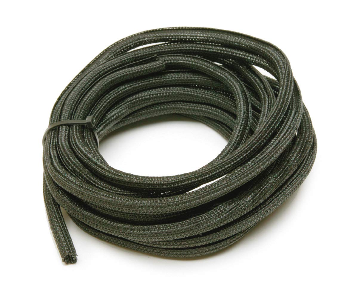 PowerBraid Painless Performance 70901 Split Braided Sleeving, 1/4" Diameter, 20' Length, Black