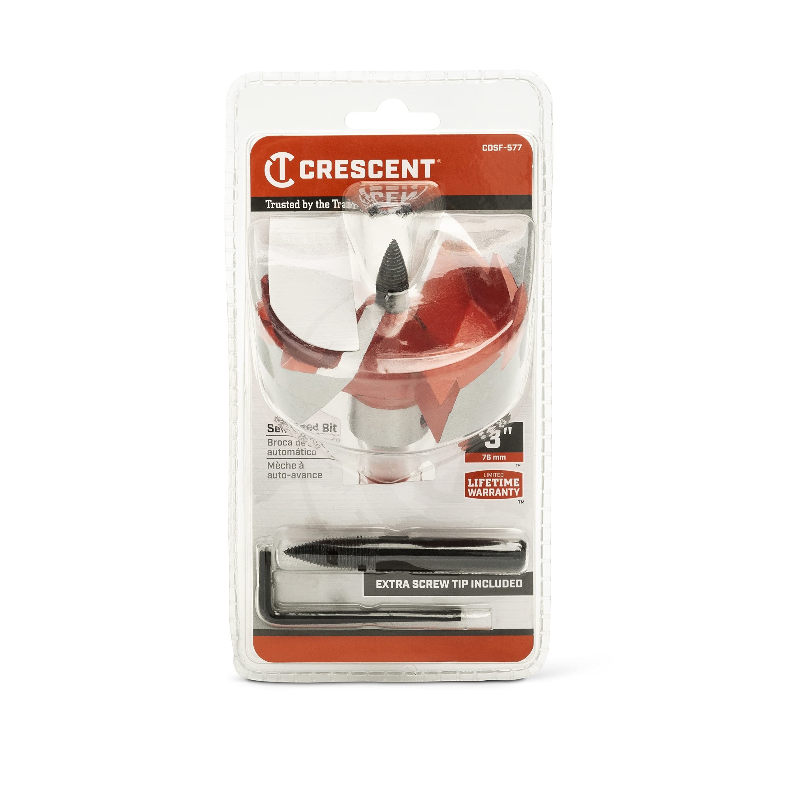 Self Feed Crescent Drill Bit | 5" x 3" | CDSF-577
