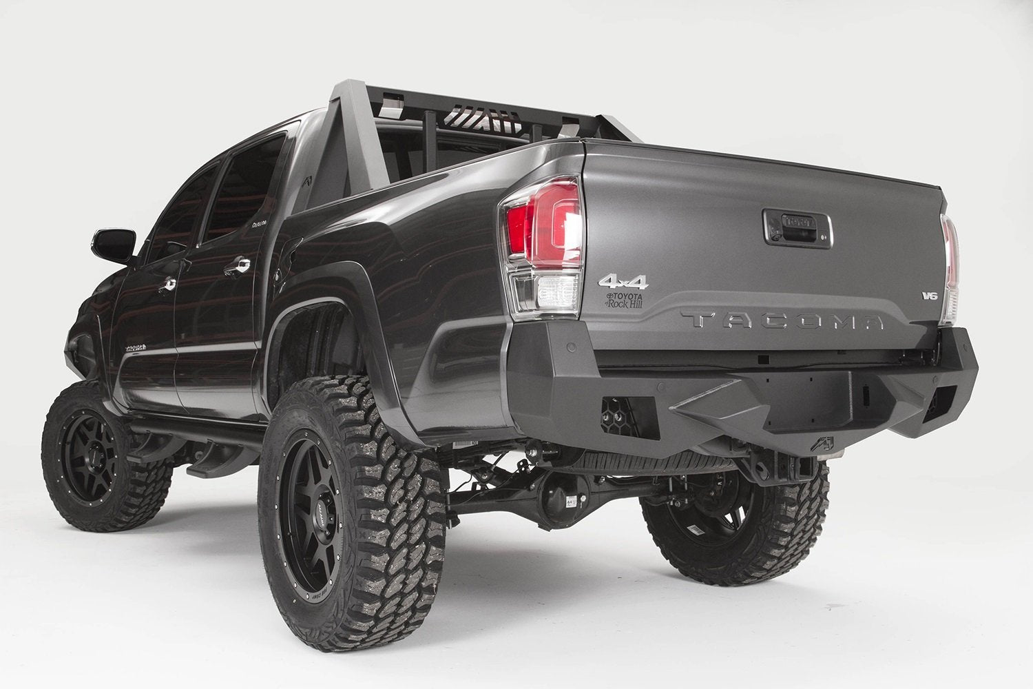 16-20 TACOMA VENG SENSR RBMP Fab Fours, Black (TT16-E3651-1)