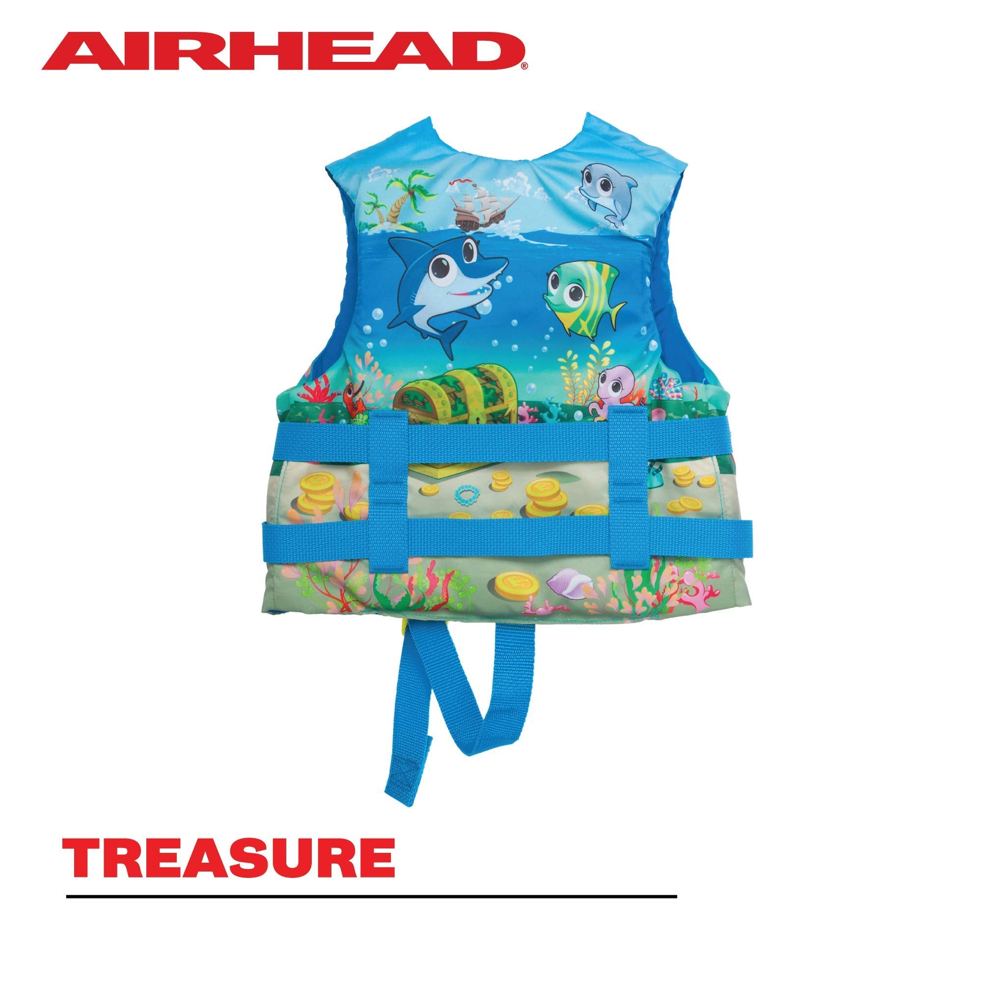 Airhead Infant and Child Treasure Life Vest, USCG Approved Infant 0-30lbs, Child 30-50lbs