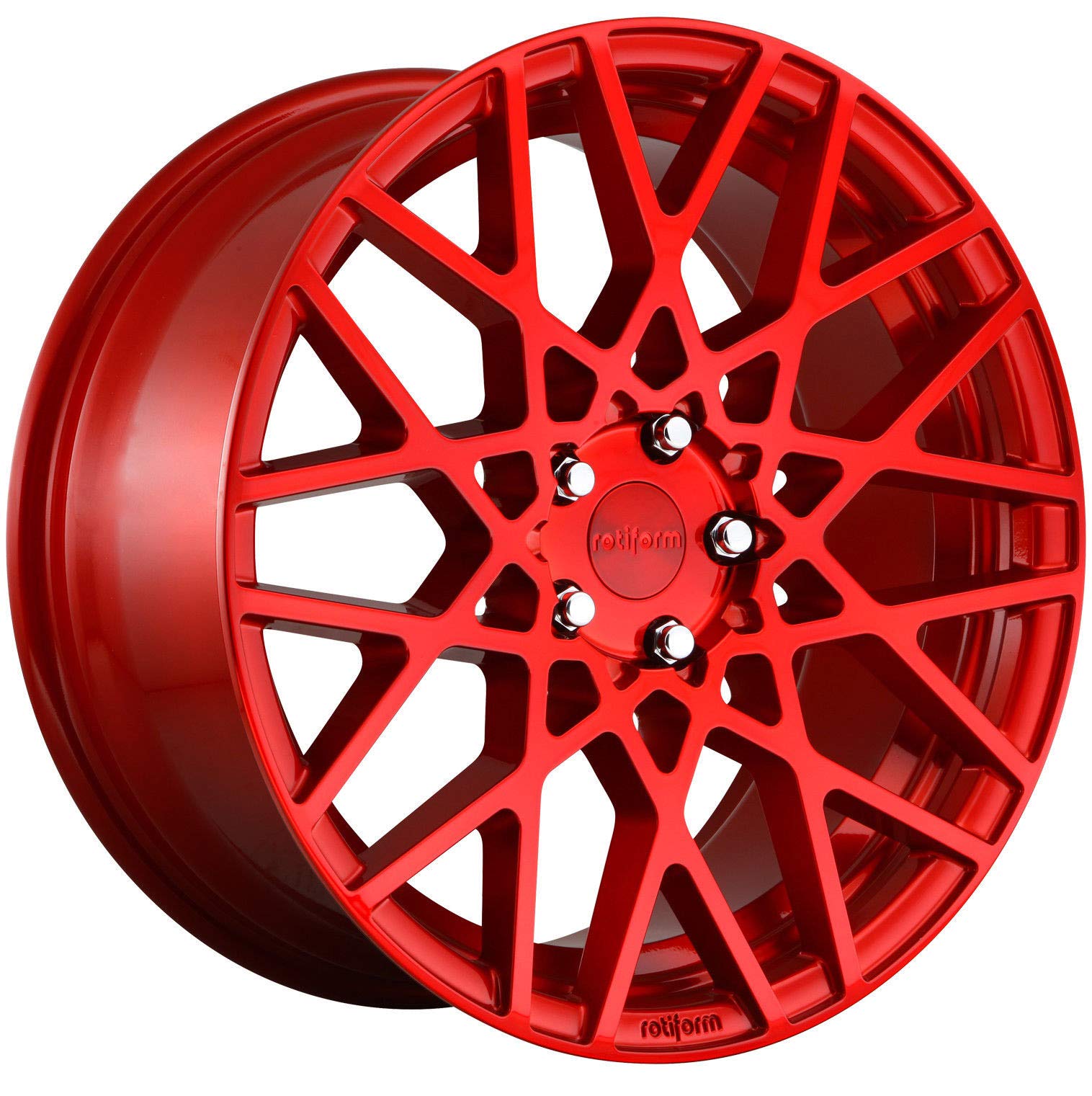 1PC Rotiform R109 18X8.5 5X112 GL-RED 45MM - R109188543+45