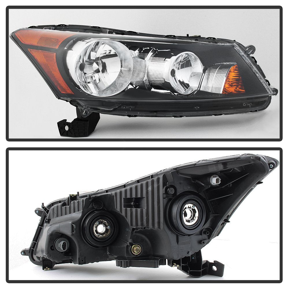 Crystal Xtune Headlights (HD-JH-HA08-4D-OE-R) (OE)