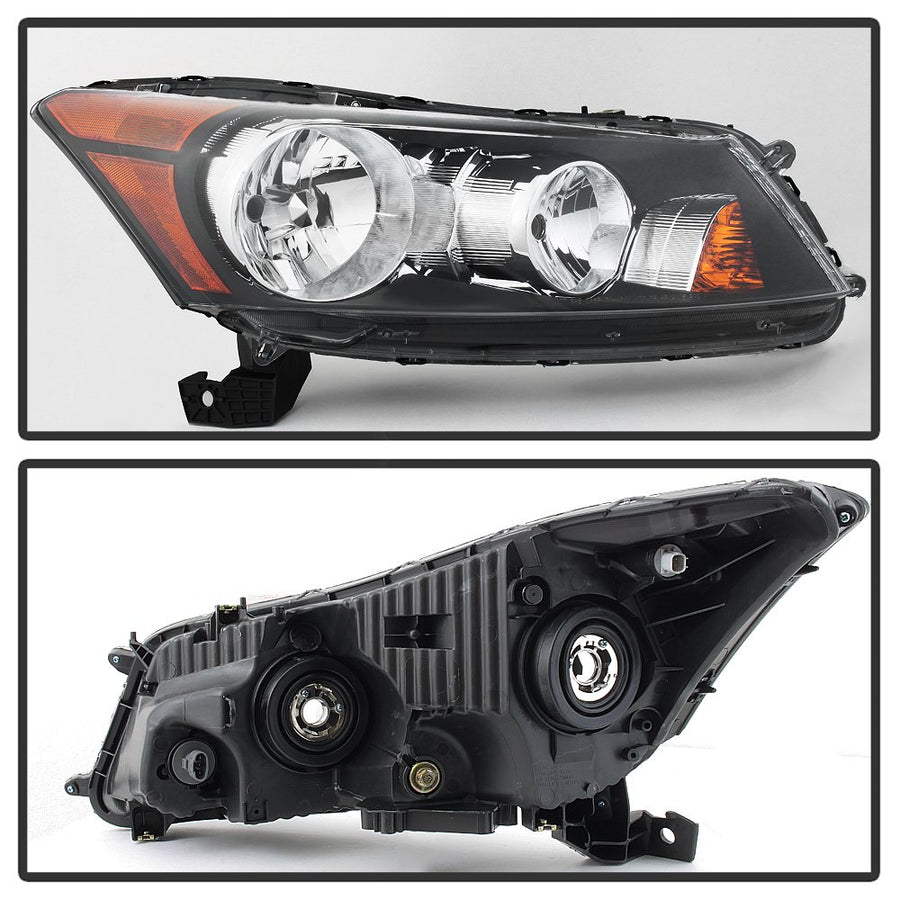 Crystal Xtune Headlights (HD-JH-HA08-4D-OE-R) (OE)