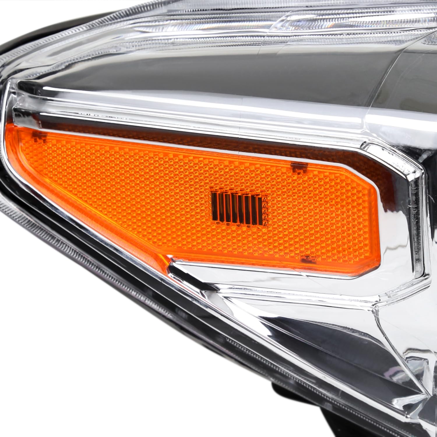 Right Passenger Side SPEC-D TUNING Chrome Projector Headlight Compatible with 2016-2022 Toyota Tacoma with factory LED daytime running lights