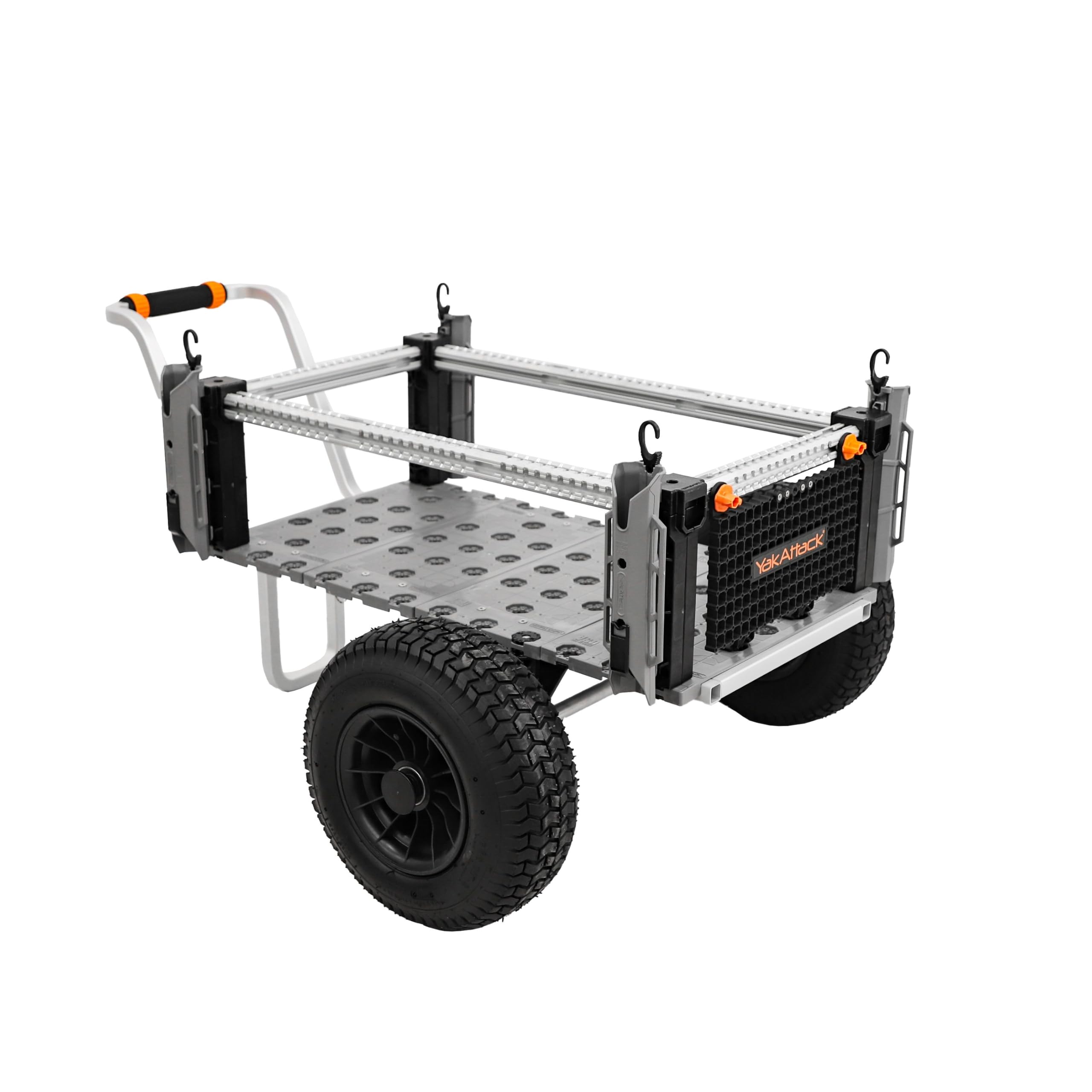SandRig YakAttack Surf Beach Cart | Heavy-Duty 20” x 36” Gear Hauler with 16” Rubber Tires | Adjustable Design for Fishing, Camping & Beach Trips | High-Capacity, Rust-Resistant Aluminum Frame