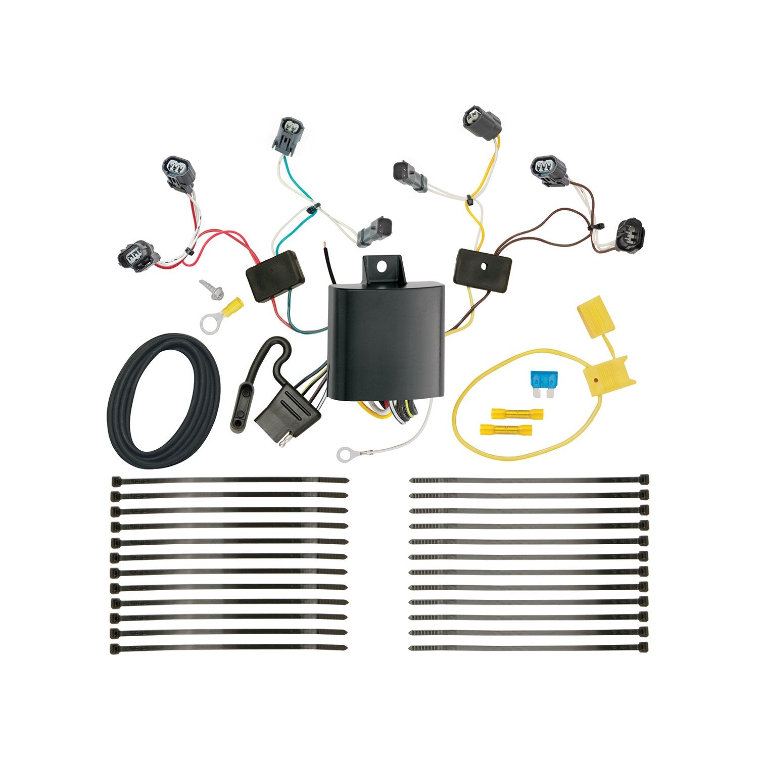 T-One® Tekonsha Harness, 4-Way Flat, Compatible with Select Honda Fit