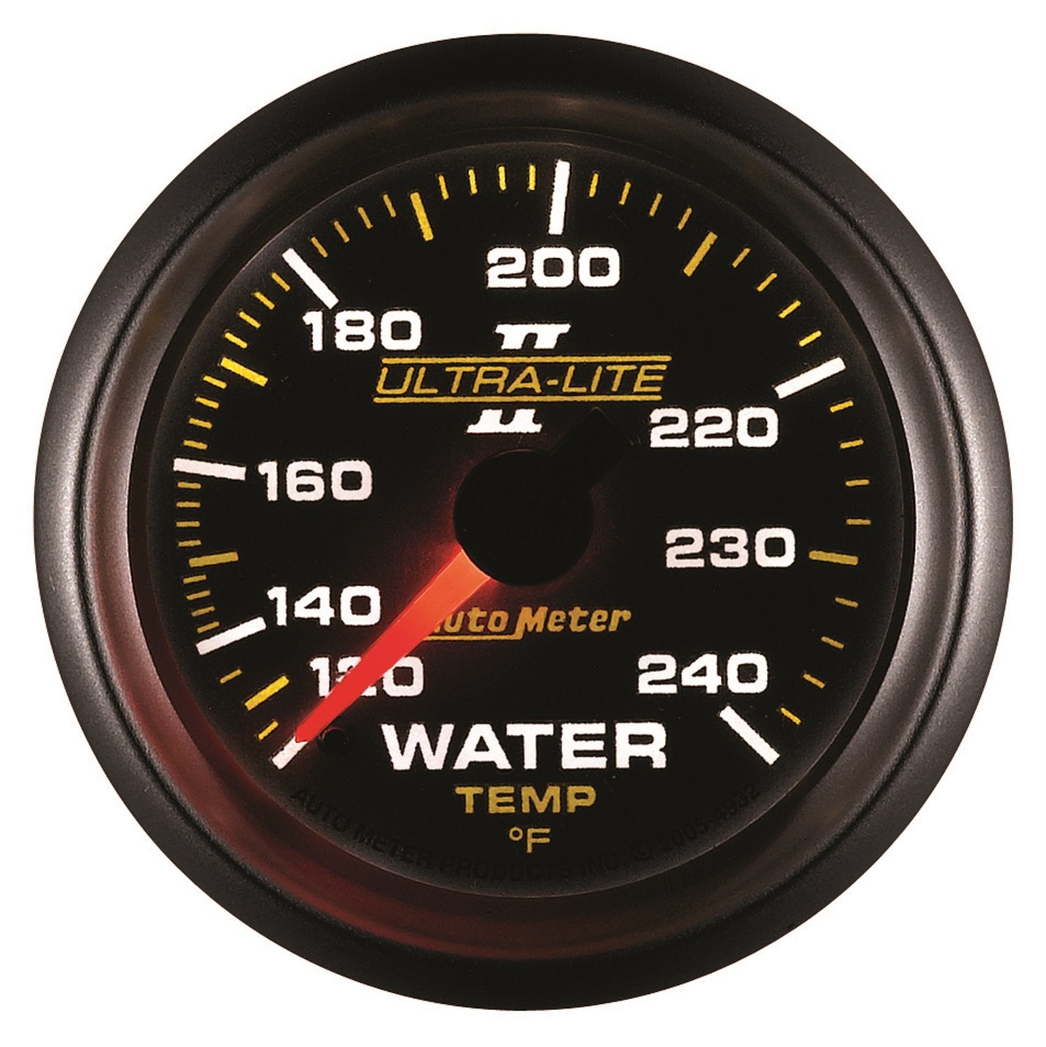 Auto Meter Ultra-Lite II 2-1/16" 120-240 Degree F Mechanical Water Temperature Gauge 4932