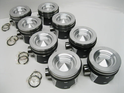 Set of 8 MAHLE (+.020" / +.50mm) Pistons w/rings Compatible with: Ford 6.7L Diesel engine 2011-2017