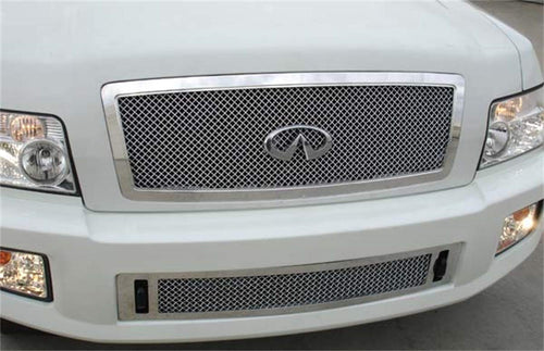 HYBRID Series T-Rex 80791 Mesh Aluminum Chrome Bumper Grille Insert