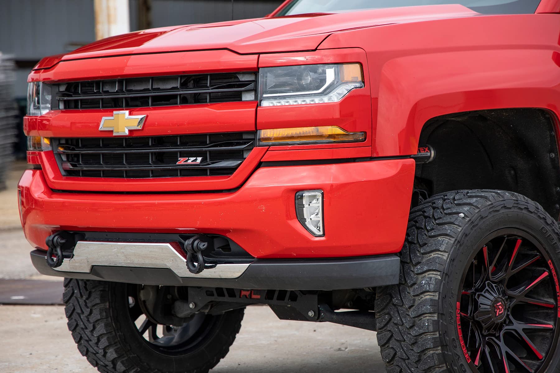 Tow Hook Shackle Mounts Rough Country for 2014-2018 Chevy Silverado 1500 - RS169