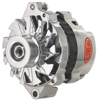 Alt GM CS130 Powermaster Polish 140A 6 grv Pulley Str MTG 6.14" Side BAT Post 1-Wire or OE Hookup