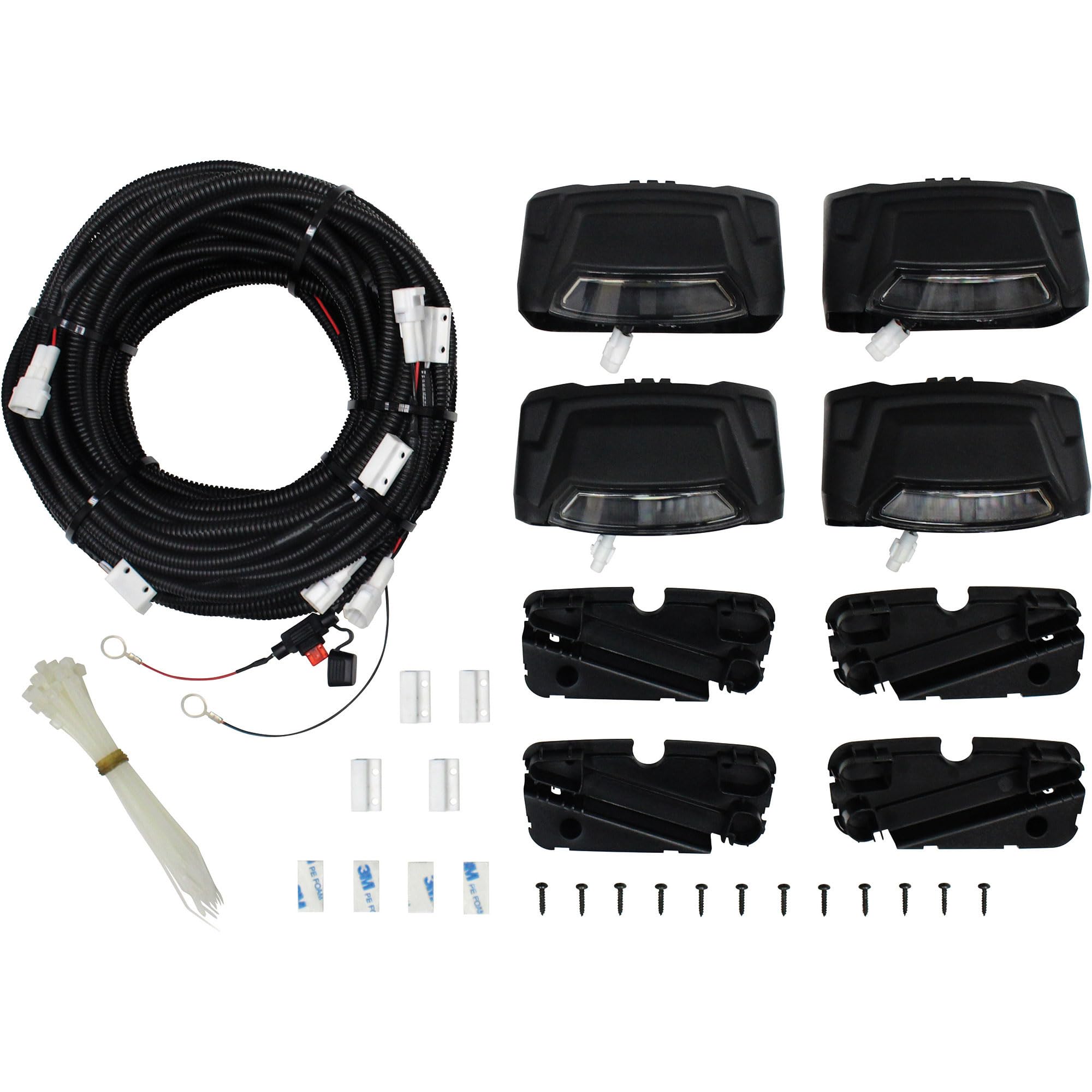 28-51003 Westin R5 LED Light Kit Includes End Caps with Integrated LED Lights and Wiring Harness