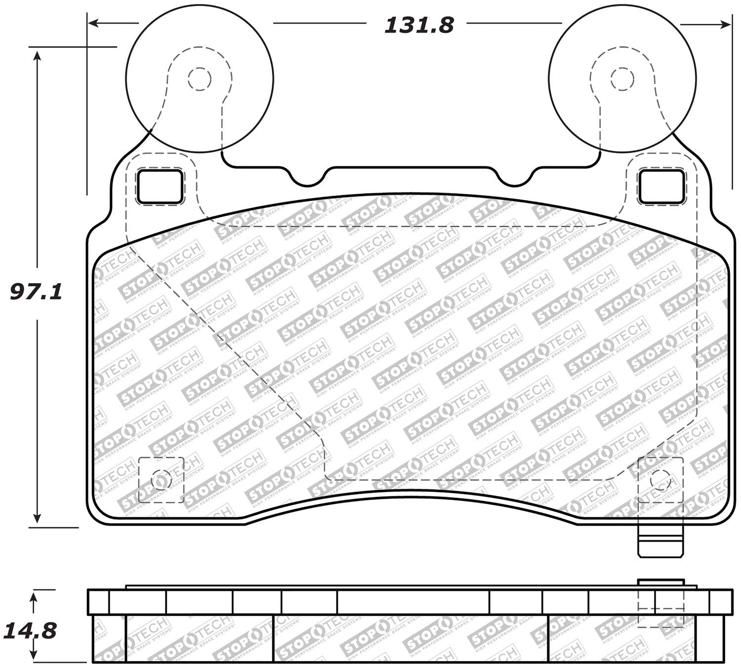 Brake Pads StopTech 305.14740 Street Select with Hardware