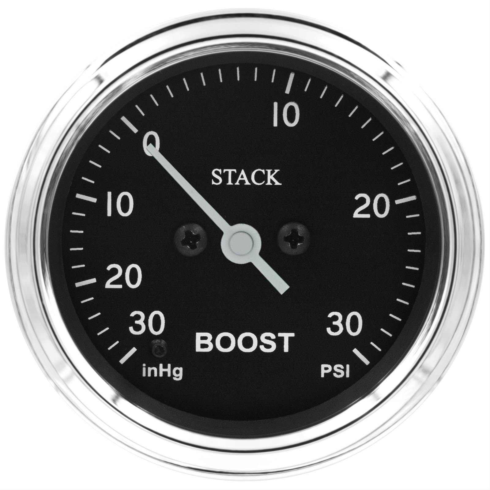 Gauge, Auto Meter: Boost, Pro Stepper Motor, 52Mm, Classic, 30Inhg to +30Psi,Incl T-Fitting