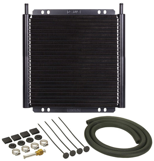 13504 Derale Series 8000 Plate and Fin Transmission Oil Cooler , Black