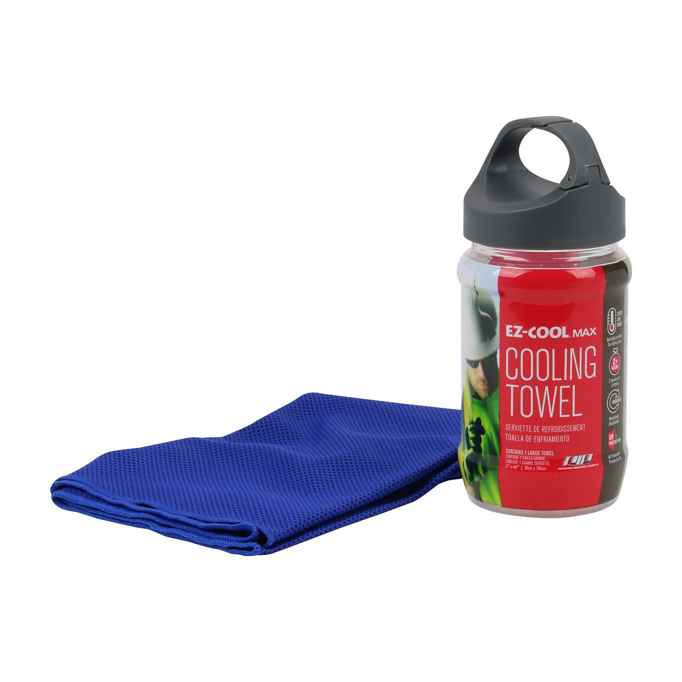 396-EZ900-NV PIP Protective Industrial Products Evaporative Cooling Towel, Blue, OS, Navy Blue