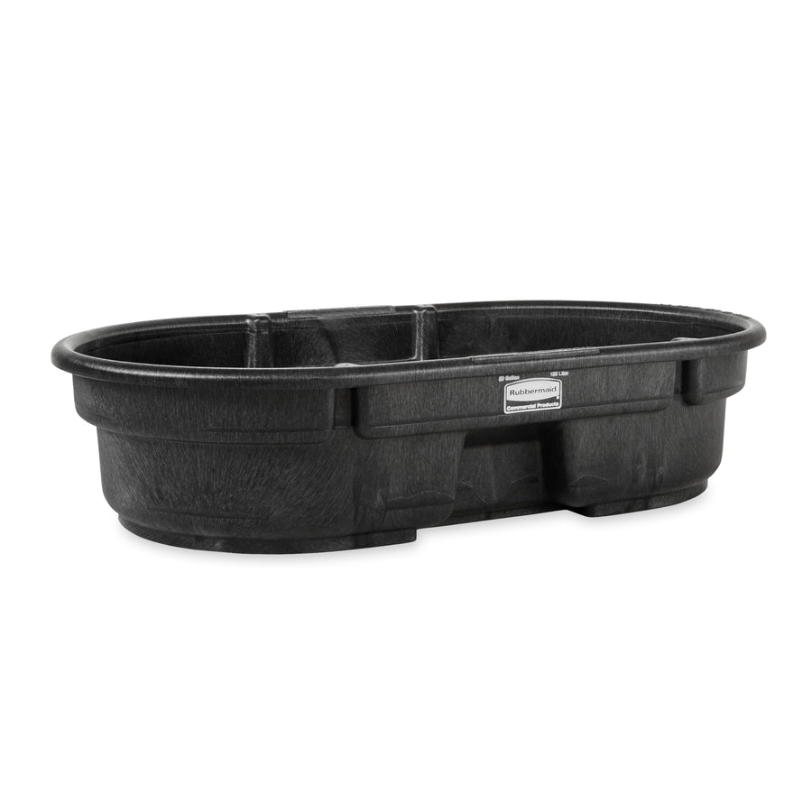 Rubbermaid Commercial Products 50-Gallons Stock Tank, Structural Foam, Heavy Duty Container, for Livestock/Animal/Cattle Feed & Water, Outdoor Homemade Pool/Hot Tub/Bathtub, & Pet Cleaning/Dog Wash