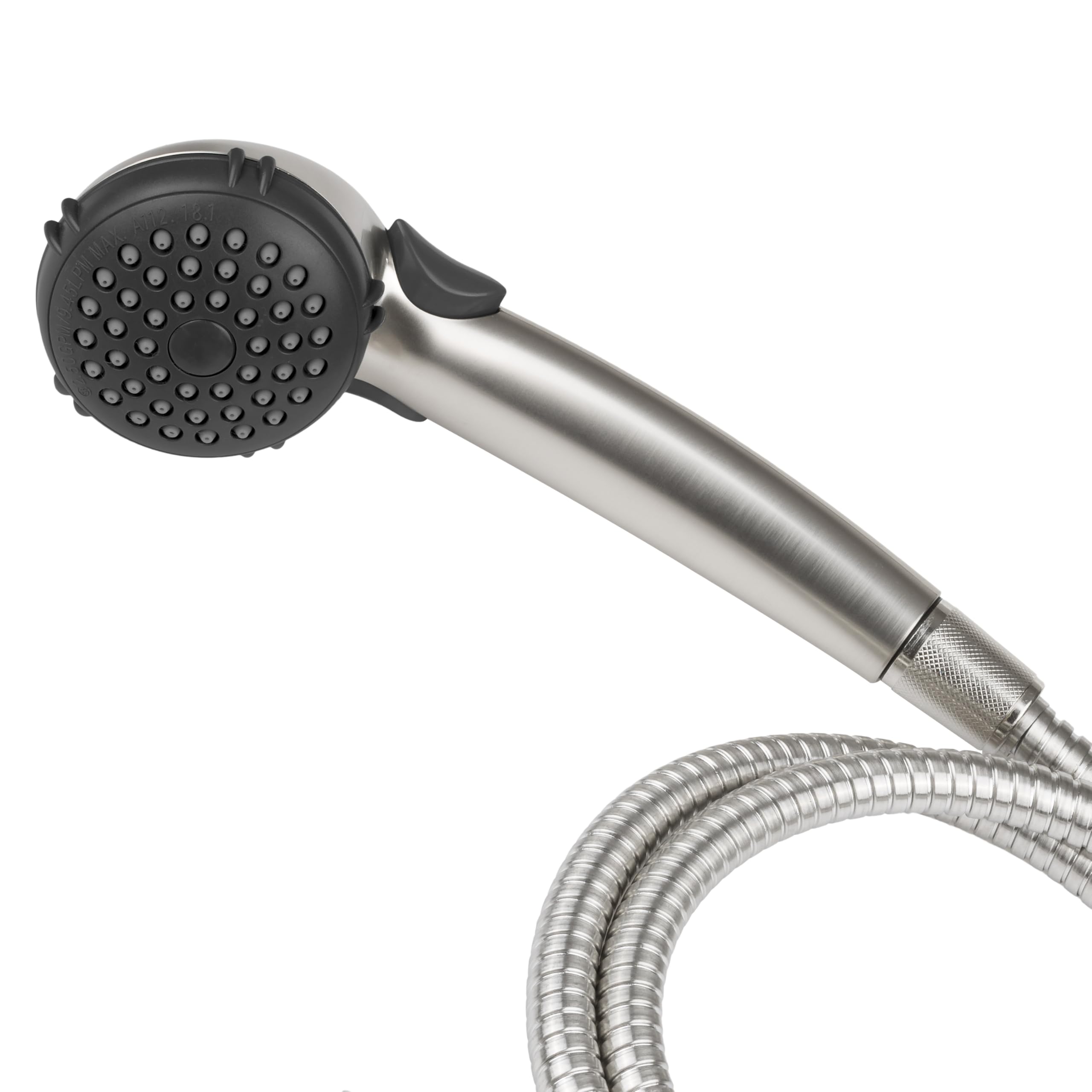 Dura Faucet RV Hand Held Shower Head DF-SA400K-SN, Stainless Steel Hose Kit (Brushed Satin Nickel)