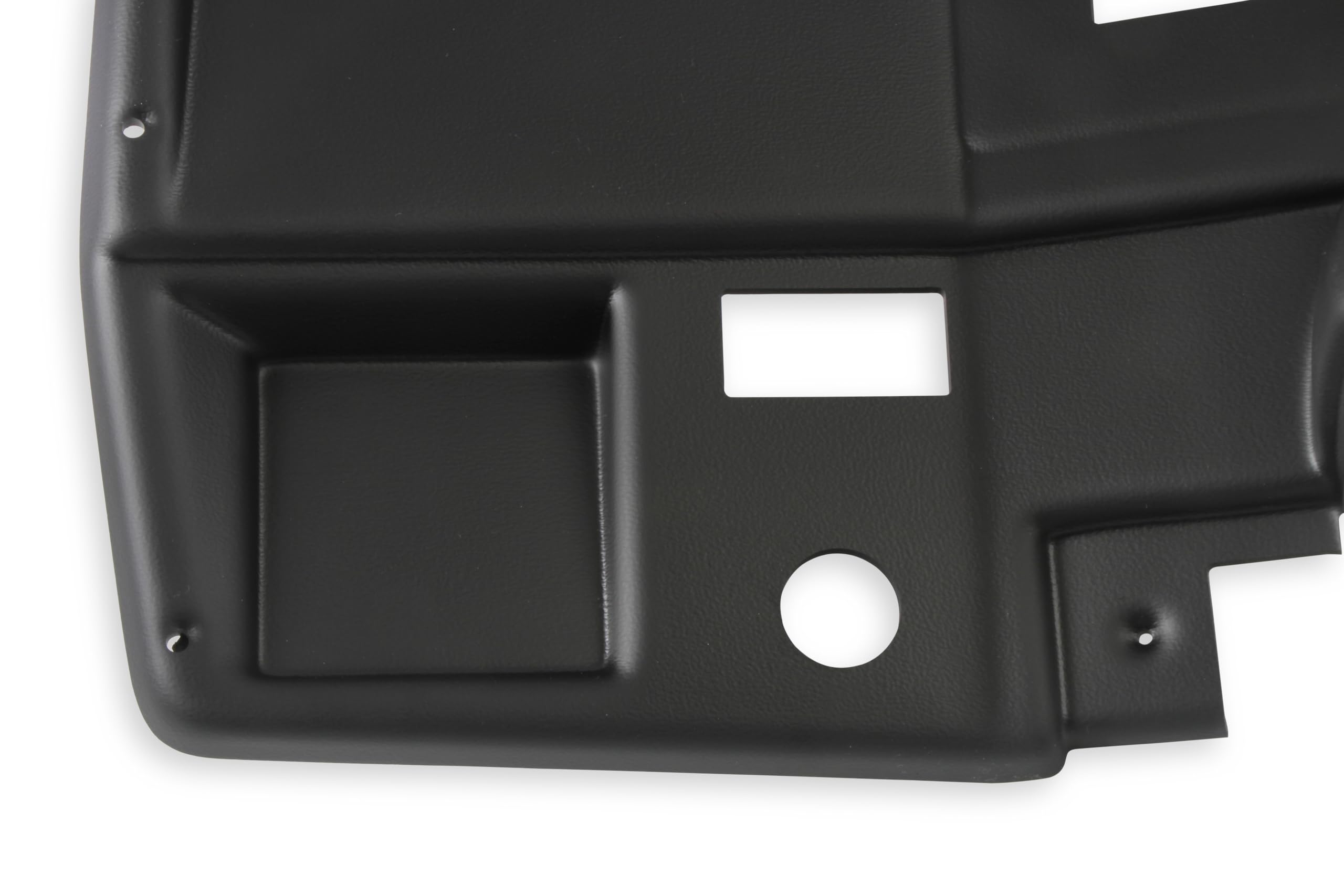 Dash Bezel Holley EFI 553-396 without A/C Vent Openings - Black