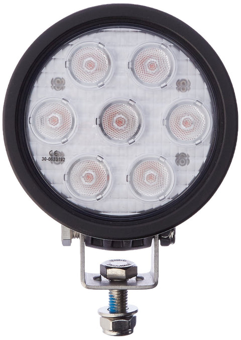 9121451 Vision X Lighting Amber/Black 4" Round 3W Wide LED Flood Light