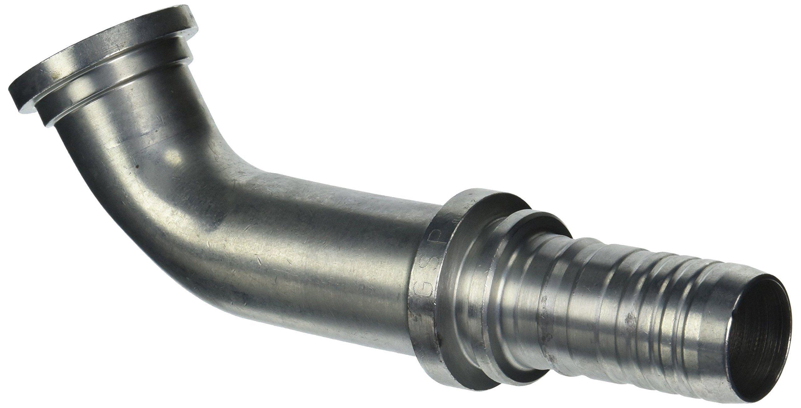 GlobalSpiral Gates 24GSP-24FL60S Couplings, Code 61 O-Ring Flange, Zinc Plated Carbon Steel, 9.09", 60° Bent Tube, 1 1/2" ID