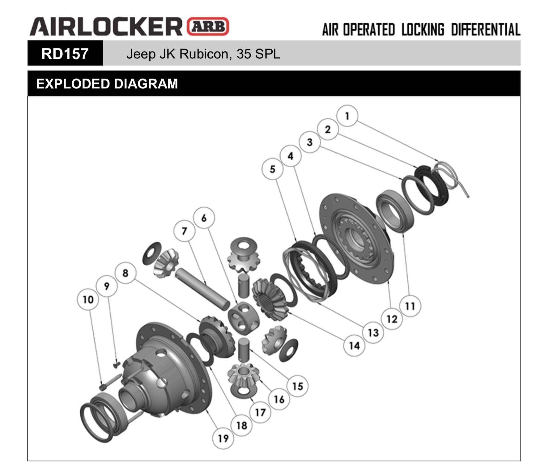 ARB Air RD157 Locking Differential