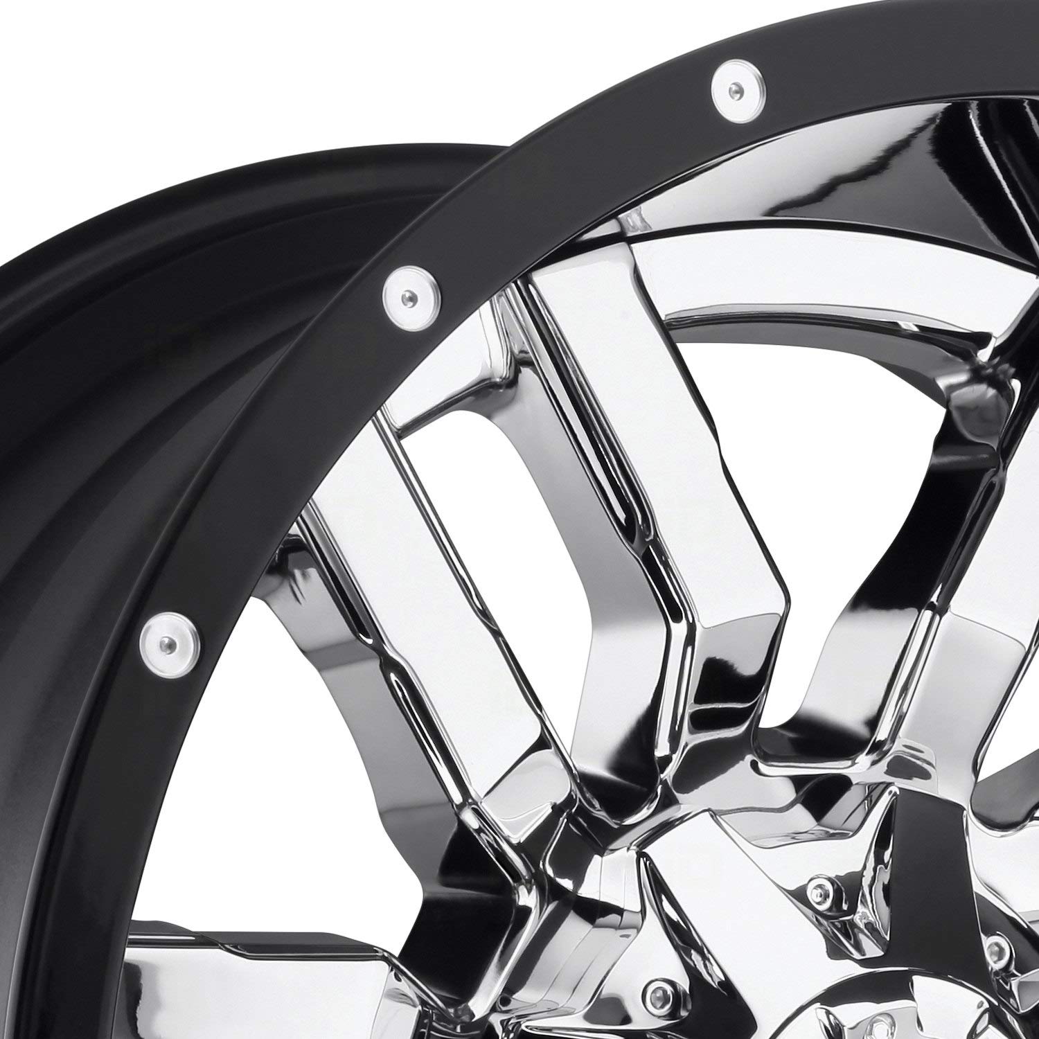 D270 Fuel Sledge 20x10 8x180 -18mm Chrome Wheel Rim