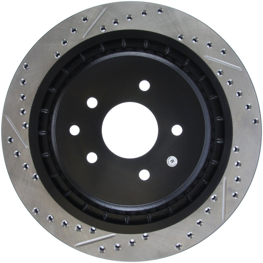 Sport Drilled/Slotted Brake Rotor StopTech 127.42101R (Rear Right), 1 Pack
