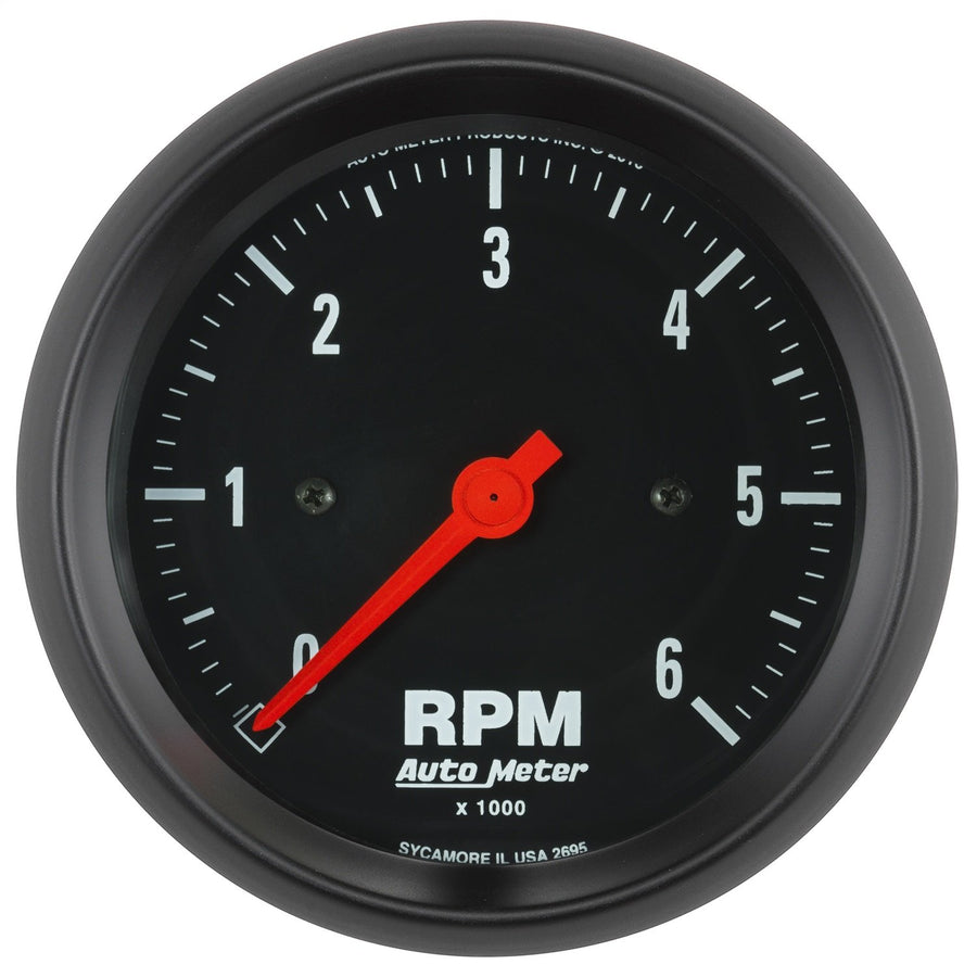 Tachometer AutoMeter 2695, 3 3/8", 6K RPM, in-Dash, Z-Series