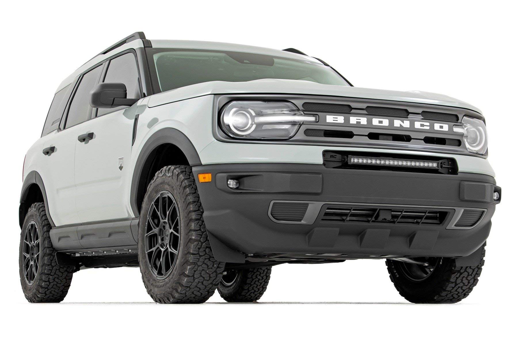 20" Rough Country Black Series DRL LED Light Bumper Kit for Ford Bronco Sport (2021-2025)