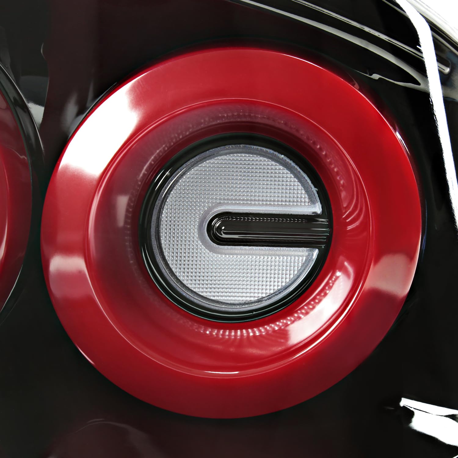 Full LED Tail Lights SPEC-D TUNING w/Red Fiber Optic Halo Ring, Sequential Turn Signal, and Startup Animation Compatible with 2003-2007 Infiniti G35, Left + Right Pair Assembly