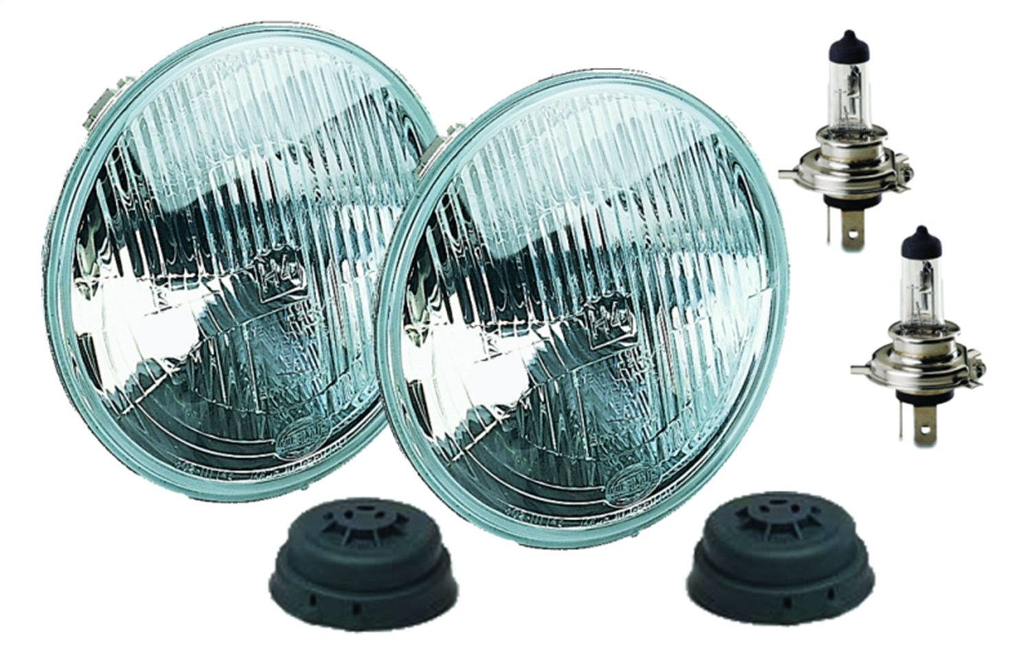 Hella Vision Plus 002395801 165mm 12V High/Low Beam Halogen Conversion Headlamp Kit (H4 ECE), Multi