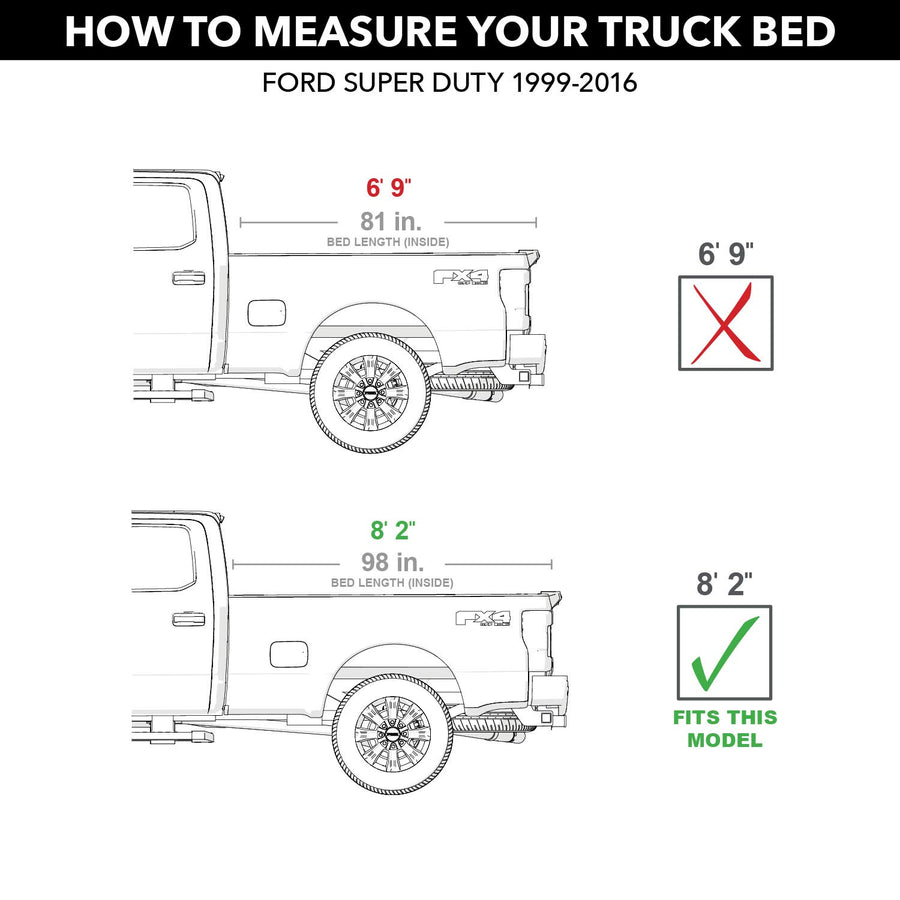 TruXedo Lo Pro Soft Roll Up Truck Bed Tonneau Cover | 559601 | Fits 1999 - 2007 8' Bed Ford F-250/350/450 Super Duty (96")