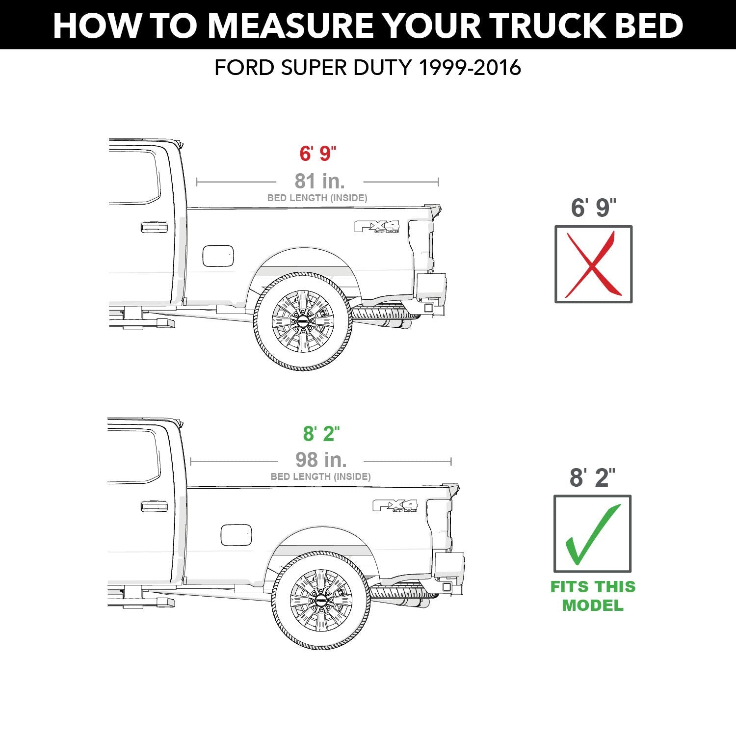 Extang RealTruck Solid Fold ALX Hard Folding Truck Bed Tonneau Cover | 88725 | Fits 1999 - 2016 Ford F-250/350 Super Duty 8' Bed (96")