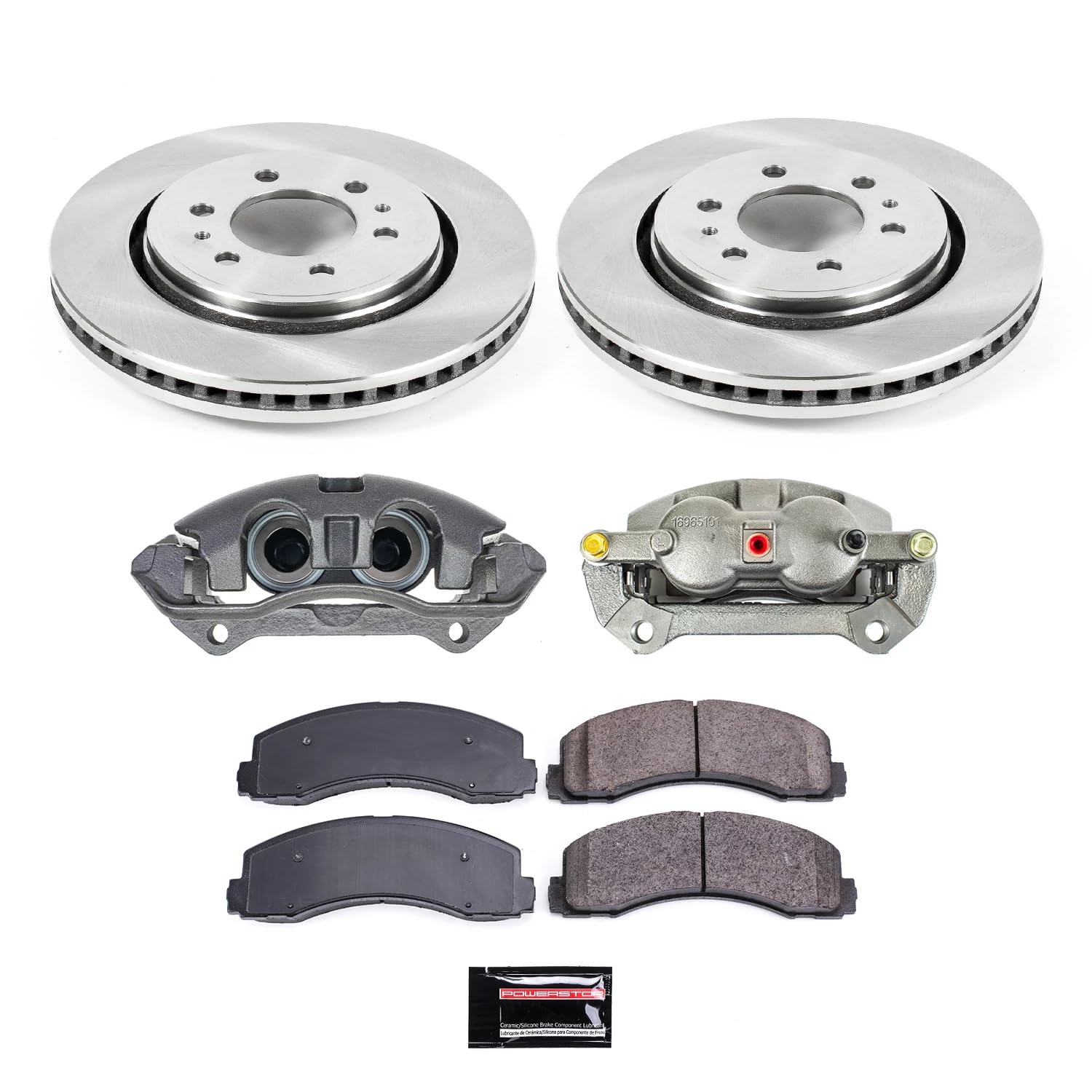 Power Stop KCOE3167 1-Click OE Replacement Brake Kit with Calipers For Ford Expedition 2010-2021, Ford F-150 2010-2011, Lincoln Navigator 2010-2021 [Model Specific]