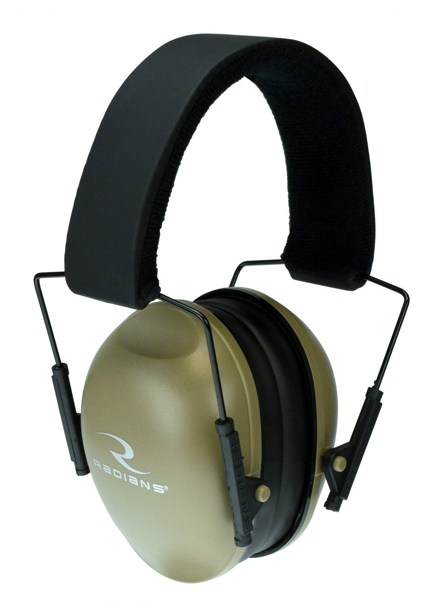 Radians Low Profile LS0840CS Ear Muff with Revised Ergonomic Ear Cups Tan