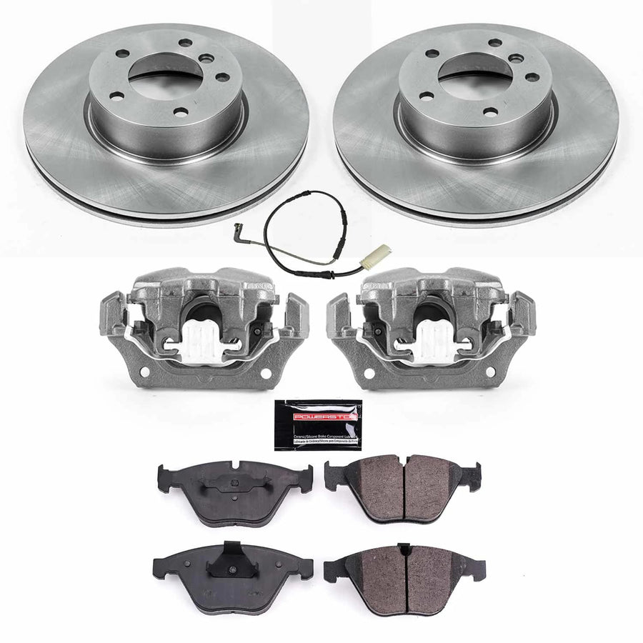 Power Stop Replacement KCOE4677 Autospeciality Front Caliper Kit- OE Rotors, Ceramic Brake Pads, Calipers