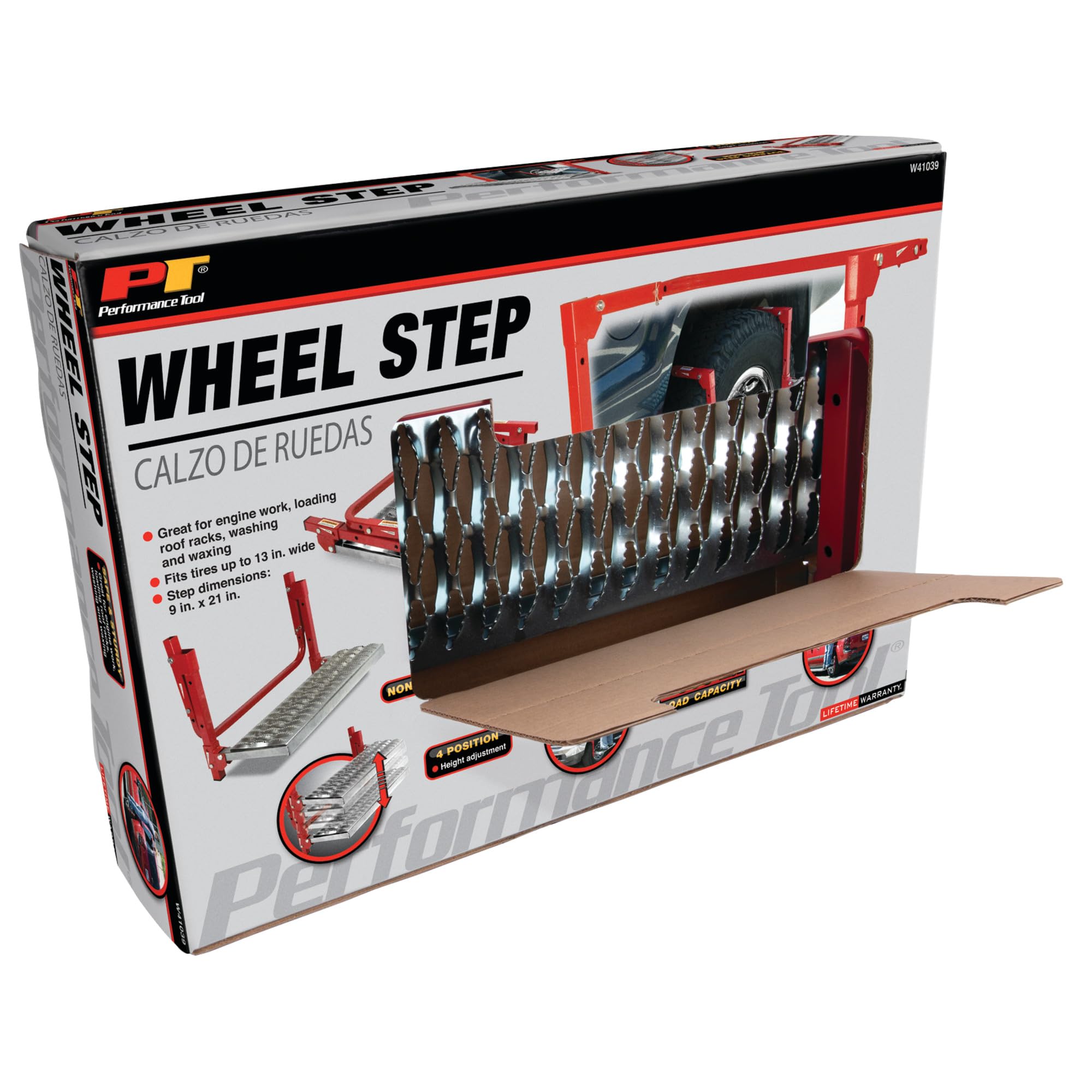 Non-slip Performance Tool W41039 Truck Tire Service Step (Up to 13-Inch Tire Depth)