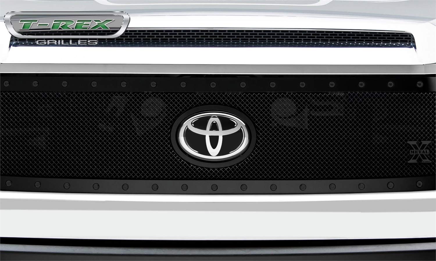 T-Rex Grilles Stealth X-Metal Grille 2018-2021 Tundra, Black, 1 Pc, Replacement, Black Studs, Does Not Fit Vehicles with Camera - PN No. 6719661-BR