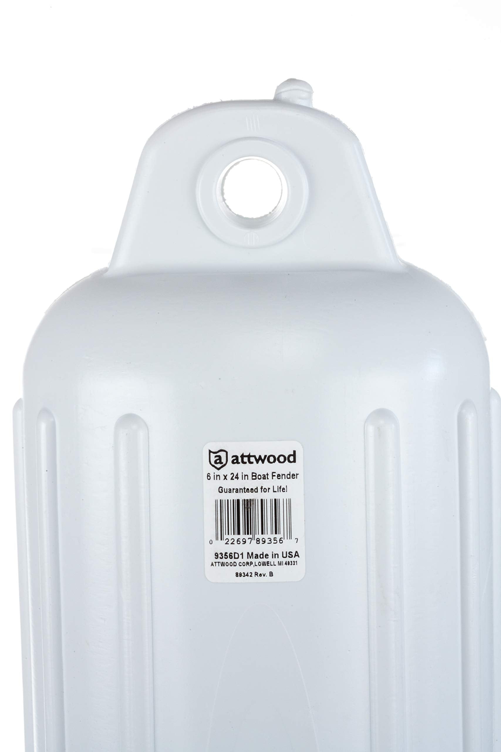Marine Attwood Fender, White 6X24, PDQ (Same AS 23-93561) 9356D1