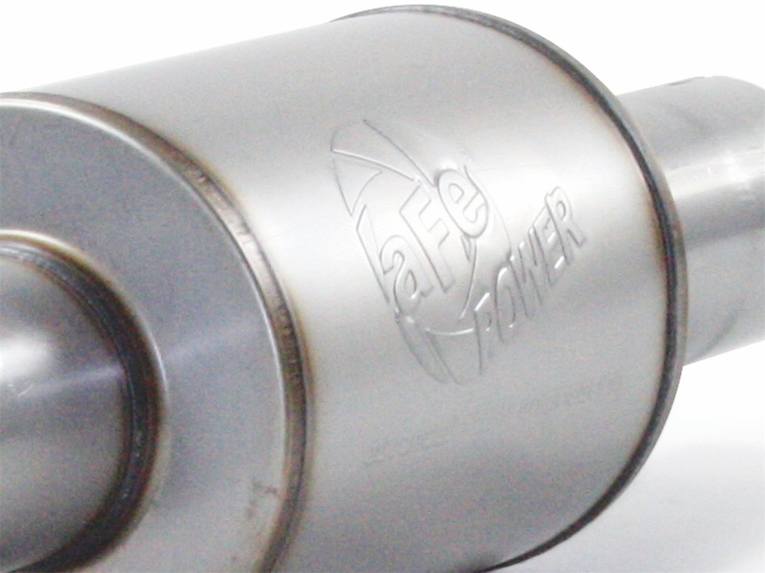aFe Power 49-91014 Muffler EXH AL 4ID In/Out x 8 Dia, 30 in OAL Body Exhaust